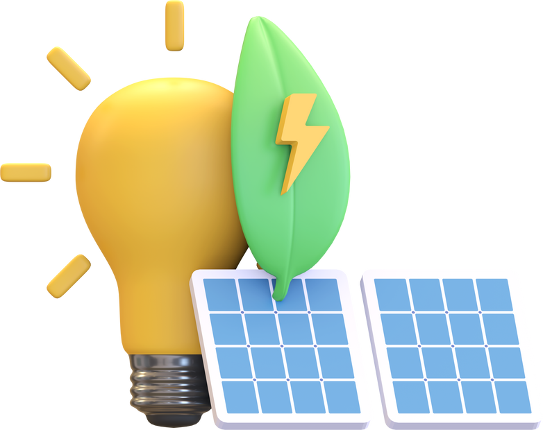 solar panel lamp icon illustration